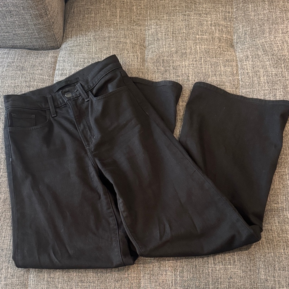 Joe's Jeans the Mia Petite Black Wide Leg Jeans- Size 25